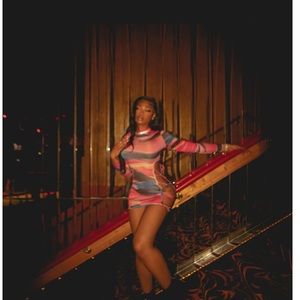 CORI BLEU cut out dress